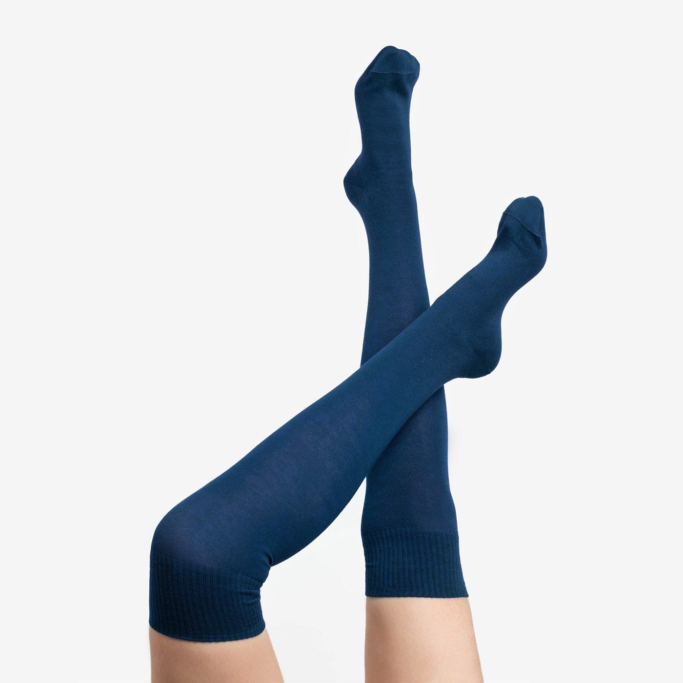 Navy Cotton Tights Youth
