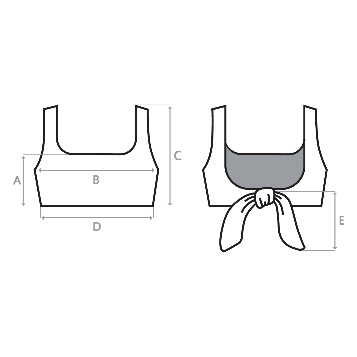 Sail Bikini Top — Lily