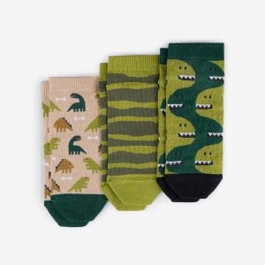 Dino Low Socks 3-pack